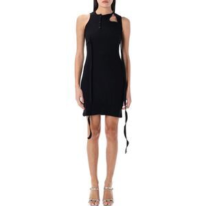 OTTOLINGER Asymmetric Cut-Out Ribbed Dress Women BLACK Dresses